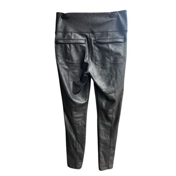 ATHLETA Delancey Gleam Tight Small Black Commute Travel Work shimmer - Picture 2 of 7